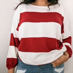 Striped Slouchy Sweater